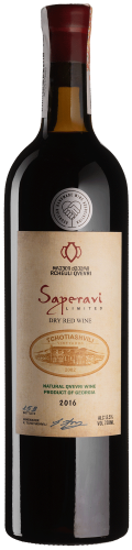 Вино Tchotiashvili Сапераві Рчеулі Квеврі 2016 / Saperavi Rcheuli Qvevri червоне сухе 0,75 л