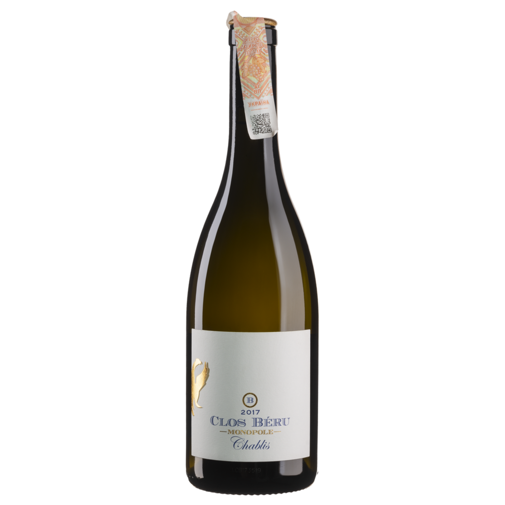 Вино Chateau de Beru Шаблі Кло Беру Монополь 2017 / Chablis Clos Beru Monopole біле сухе 0,75 л