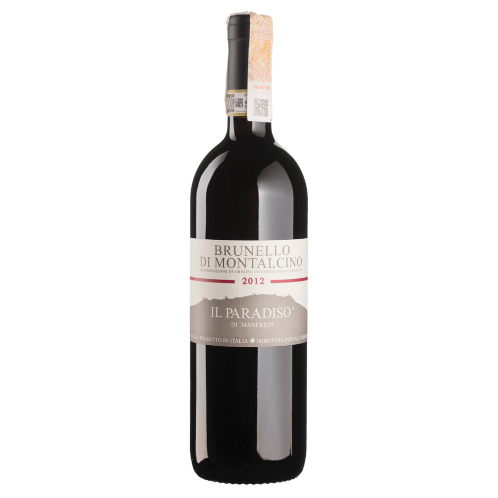 Вино Paradiso Manfredi Брунелло ді Монтальчіно 2012 / Brunello di Montalcino червоне сухе 0,75 л