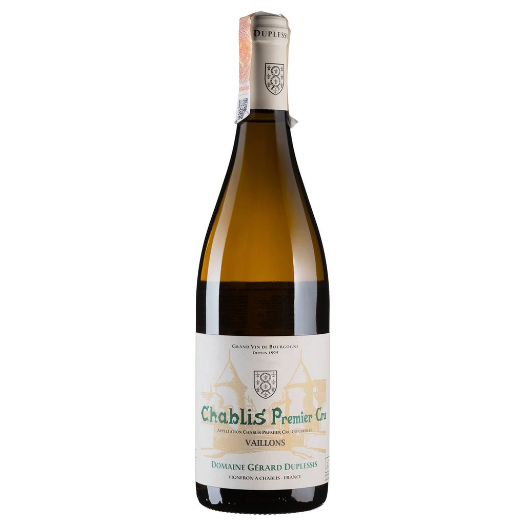 Вино Gerard Duplessis Шаблі Прем'єр Крю Вайон 2020 / Chablis 1er Cru Vaillons  біле сухе 0,75 л