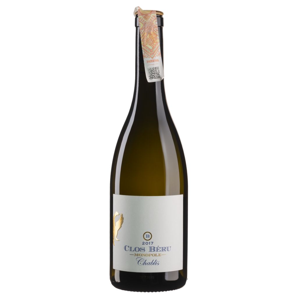 Вино Chateau de Beru Шаблі Кло Беру Монополь 2018 / Chablis Clos Beru Monopole біле сухе 0,75 л