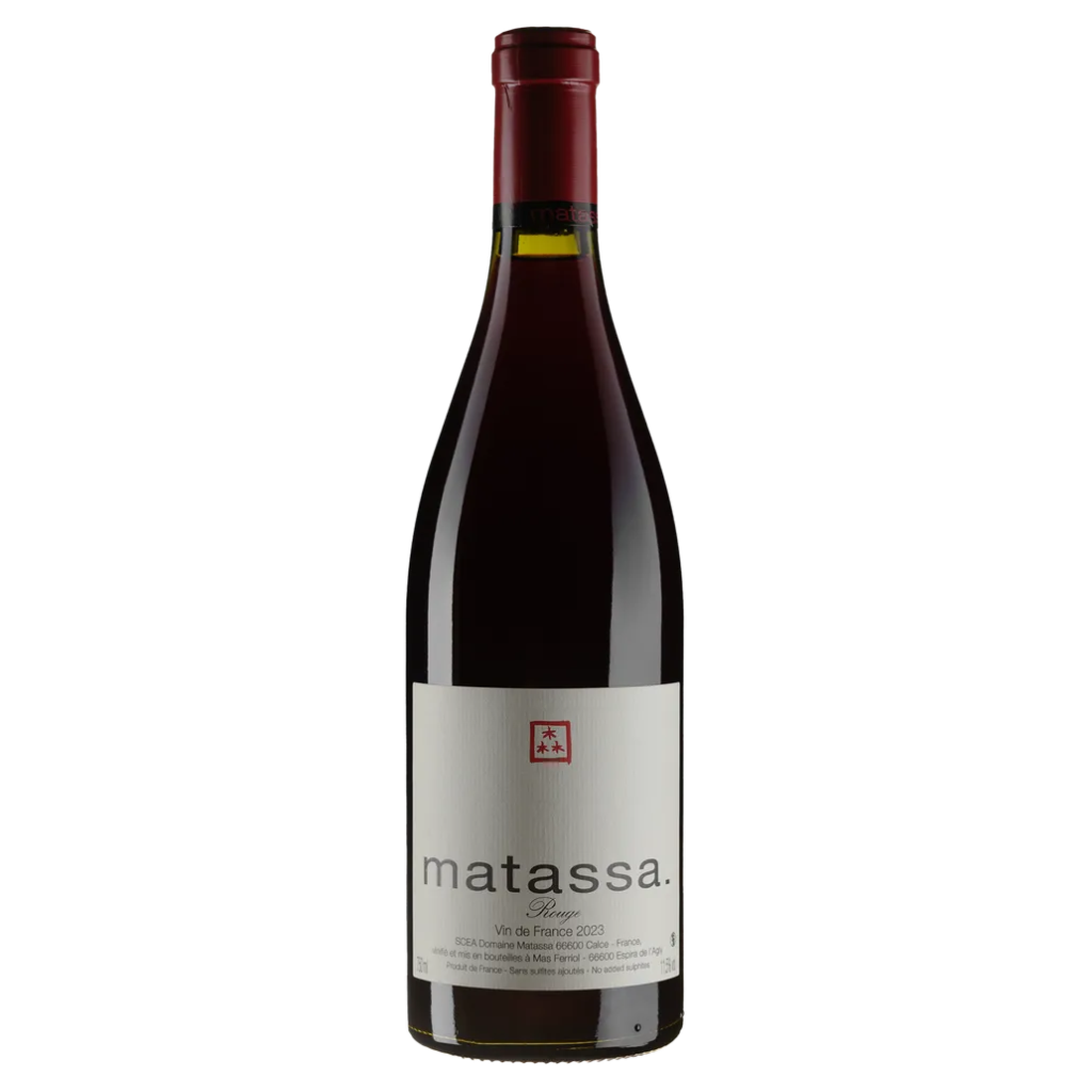 Вино Matassa Руж 2023 / Rouge вино виноградне натуральне червоне сухе 0.75л