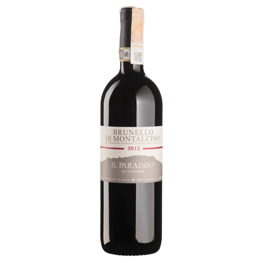 Вино Paradiso Manfredi Брунелло ді Монтальчіно 2012 / Brunello di Montalcino червоне сухе 0,75 л