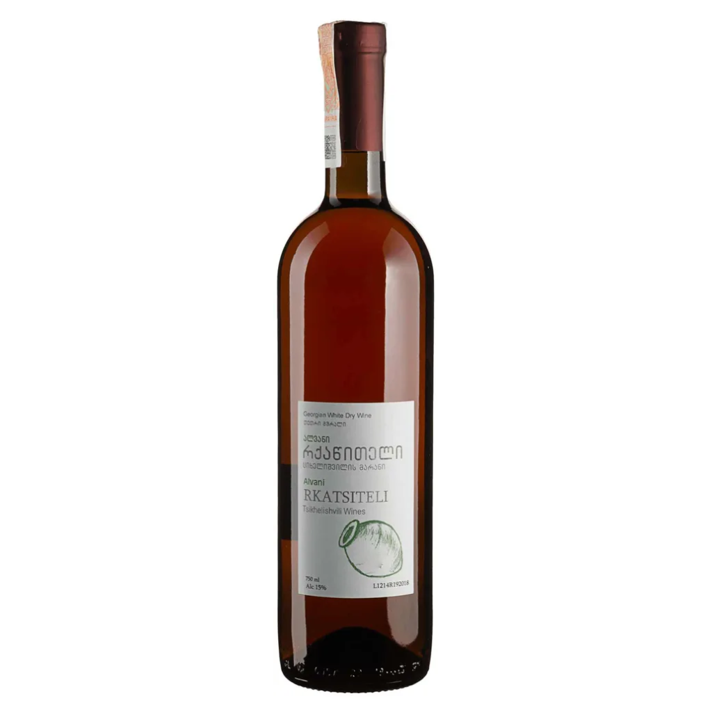 Вино Tsikhelishvili wines Ркацителі 2019 / Rkatsiteli біле сухе 0,75 л