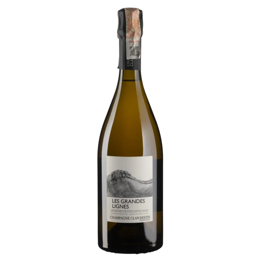 Шампанське Champagne Clandestin Ле Гранд Ліне 2019 / Les Grandes Lignes біле нон-дозаж 0,75 л