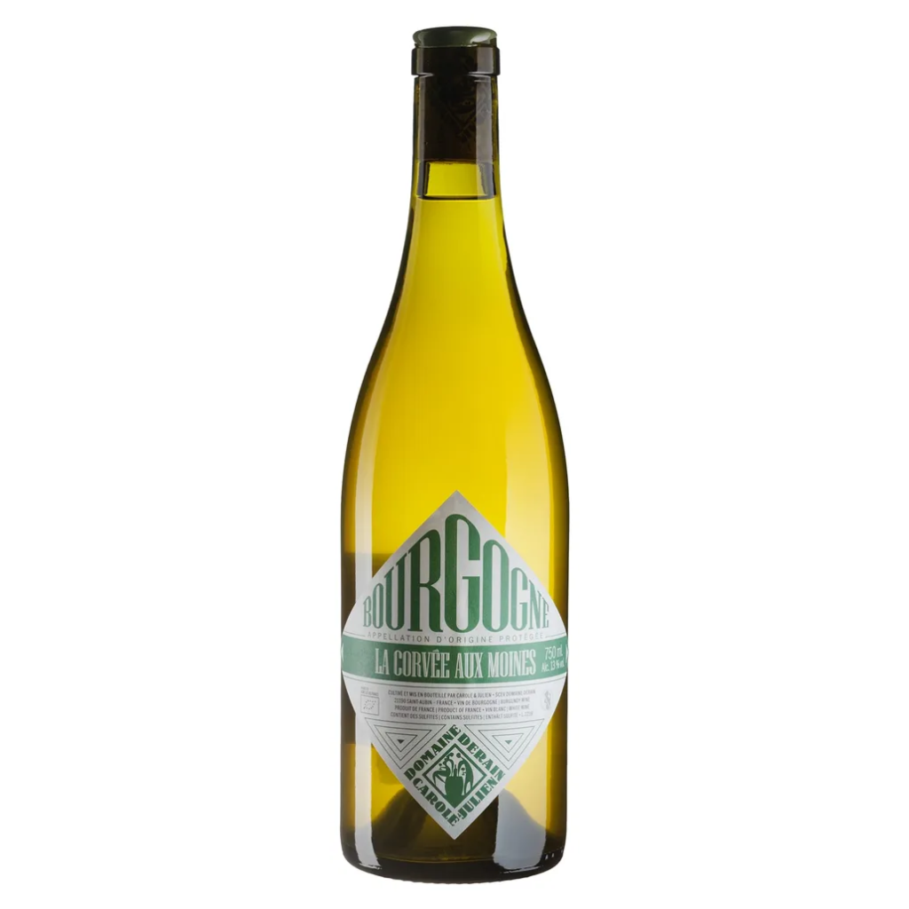 Вино Domaine Derain Бургонь Блан Ля Корві о Муан 2022 / Bourgogne Blanc La Corvee aux Moines виноградне натуральне біле сухе 0.75 л