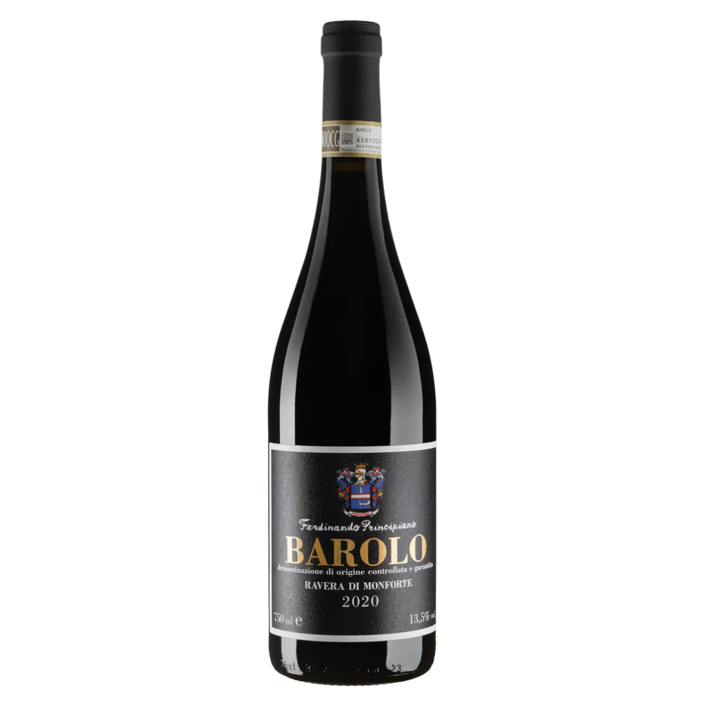 Вино Ferdinando Principiano Бароло DOCG Равера ді Монфорте 2020 / Barolo DOCG Ravera di Monforte виноградне натуральне червоне сухе 0.75л