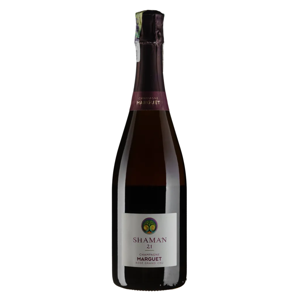 Шампанське Champagne Marguet Шаман 21 Розе Гран Крю / Shaman 21 Rose Grand Cru рожеве брют-натюр 0.75л