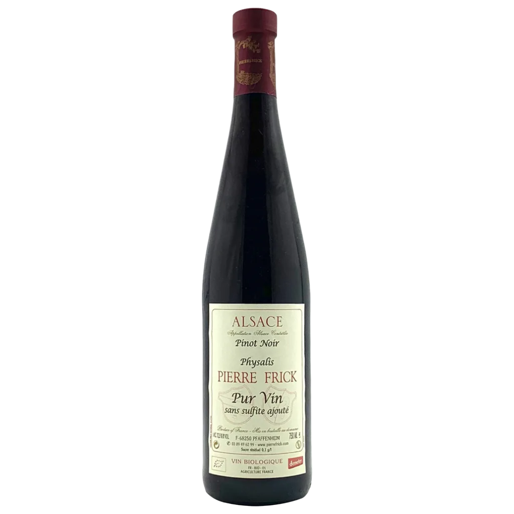 Вино Pierre Frick Піно Нуар Фізаліс Пур Він / Pinot Noir Physalis Pur Vin вино виноградне натуральне червоне сухе 0.75л