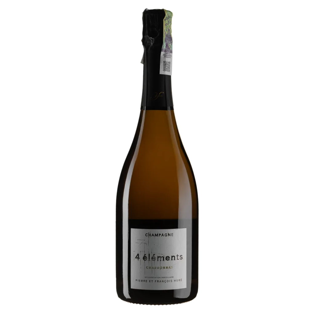 Шампанське Champagne Hure Freres 4 Елементс Шардоне "Лє Бланш Вуа" 2018 / 4 Elements Chardonnay "Les Blanches Voies" екстра-брют біле 0,75 л