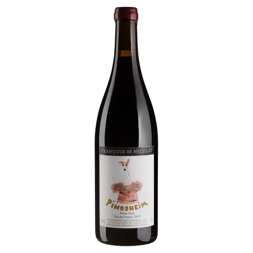 Вино Francois De Nicolay Він де Франс "Піносайм" 2019 / Vin de France "Pinosheim" вино виноградне натуральне  червоне сухе 0.75л