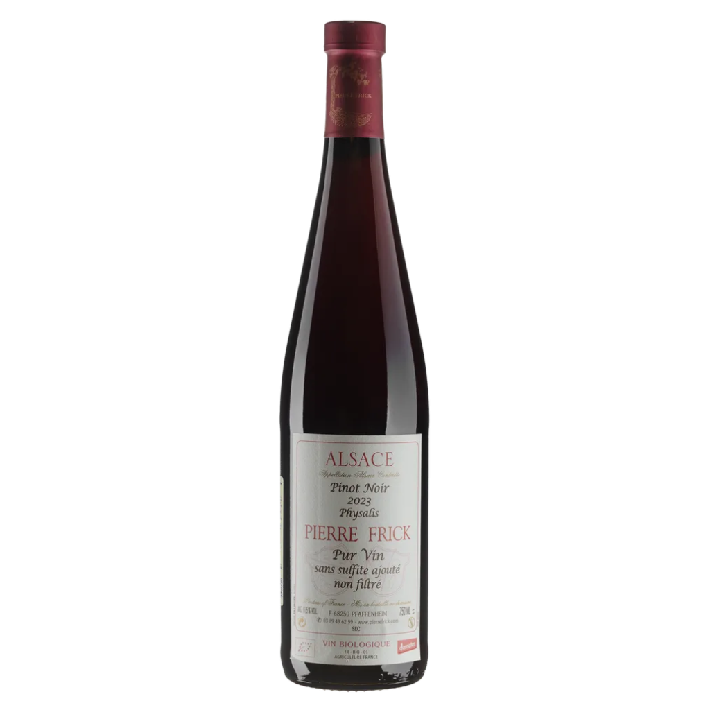 Вино Pierre Frick Піно Нуар Фізаліс Пур Він 2023 / Pinot Noir Physalis Pur Vin виноградне натуральне червоне сухе 0.75л