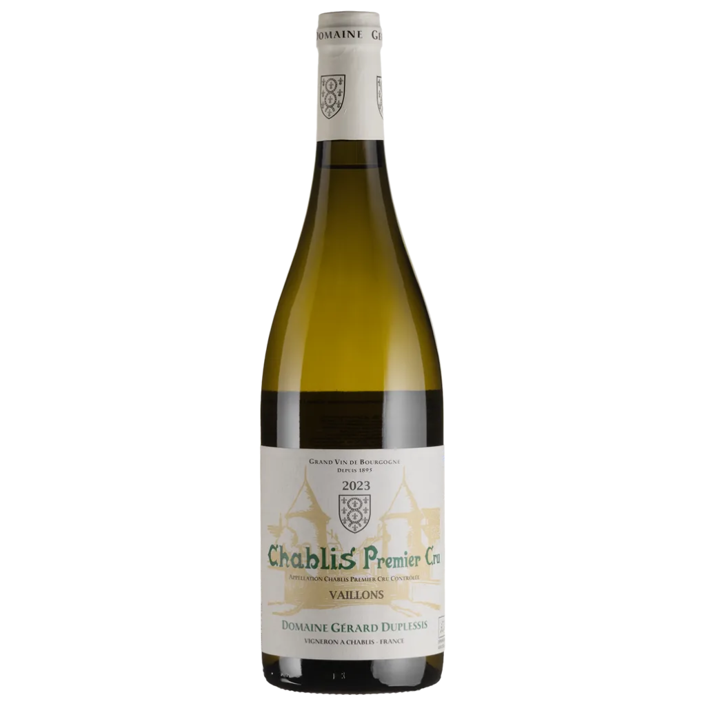 Вино Gerard Duplessis Шаблі Прем'єр Крю Вайон 2022 / Chablis 1er Cru Vaillons  біле сухе 0,75 л