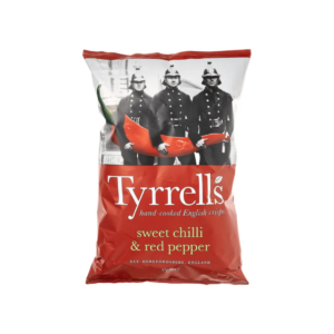 Чипси картопляні із солодким чилі та червоним перцем 150г, Tyrrell's