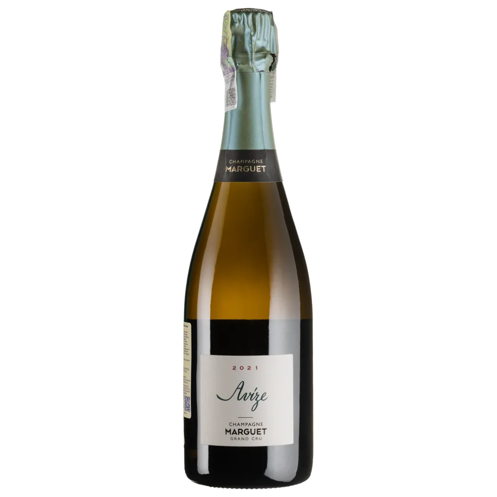 Шампанське Champagne Marguet Авізе Гран Крю Віляж 2021 / Avize Grand Cru Village біле брют-натюр 0.75л