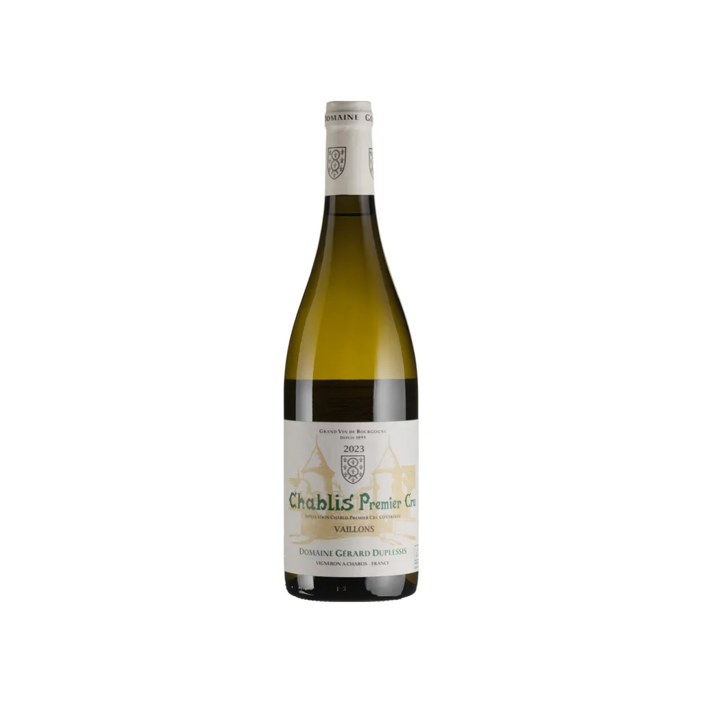Вино Gerard Duplessis Шаблі Прем'єр Крю Вайон 2022 / Chablis 1er Cru Vaillons  біле сухе 0,75 л