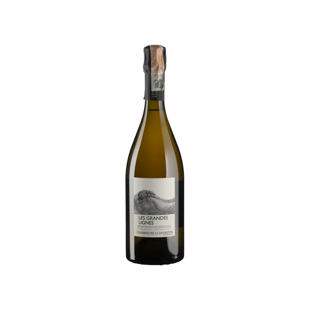 Шампанське Champagne Clandestin Ле Гранд Ліне 2019 / Les Grandes Lignes біле нон-дозаж 0,75 л