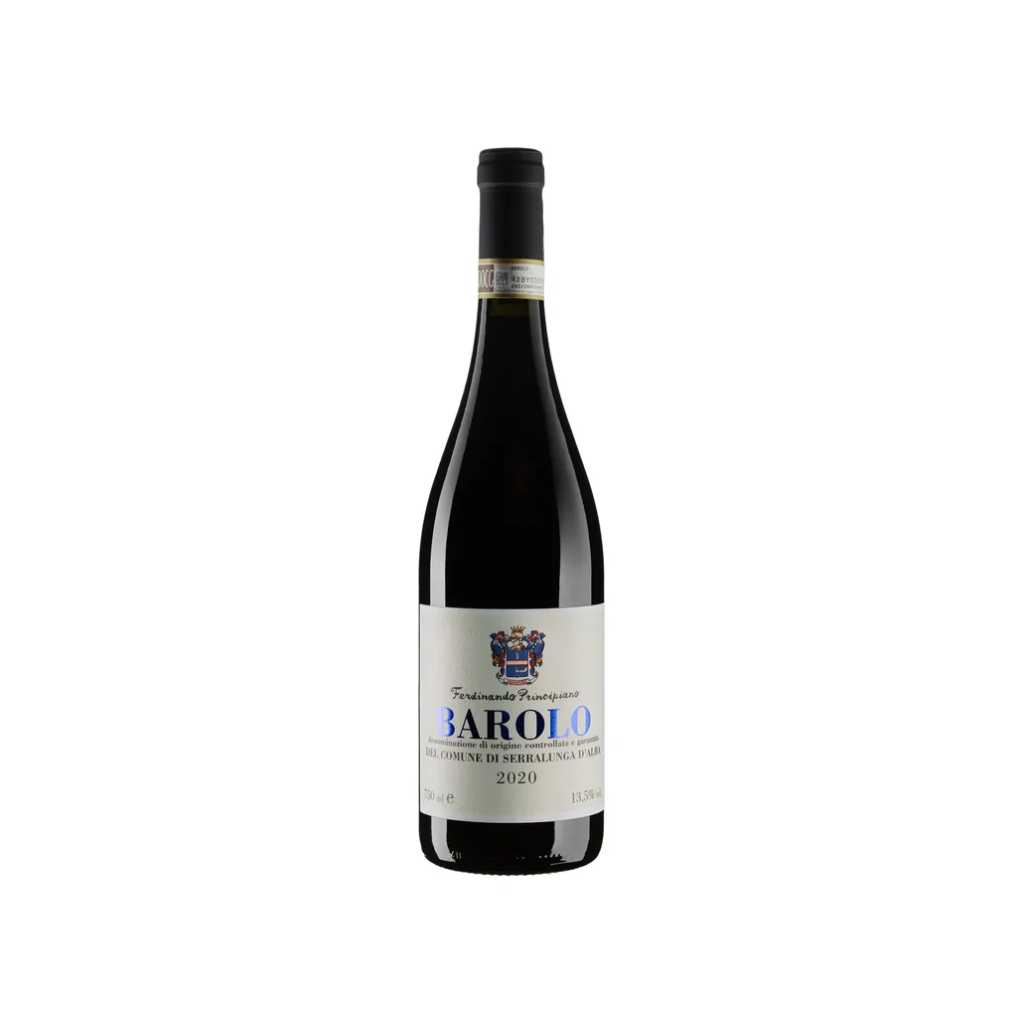 Вино Ferdinando Principiano Бароло DOCG дель Комуне ді Серралунга 2020 / Barolo DOCG del Comune di Serralunga виноградне натуральне червоне сухе 0.75л