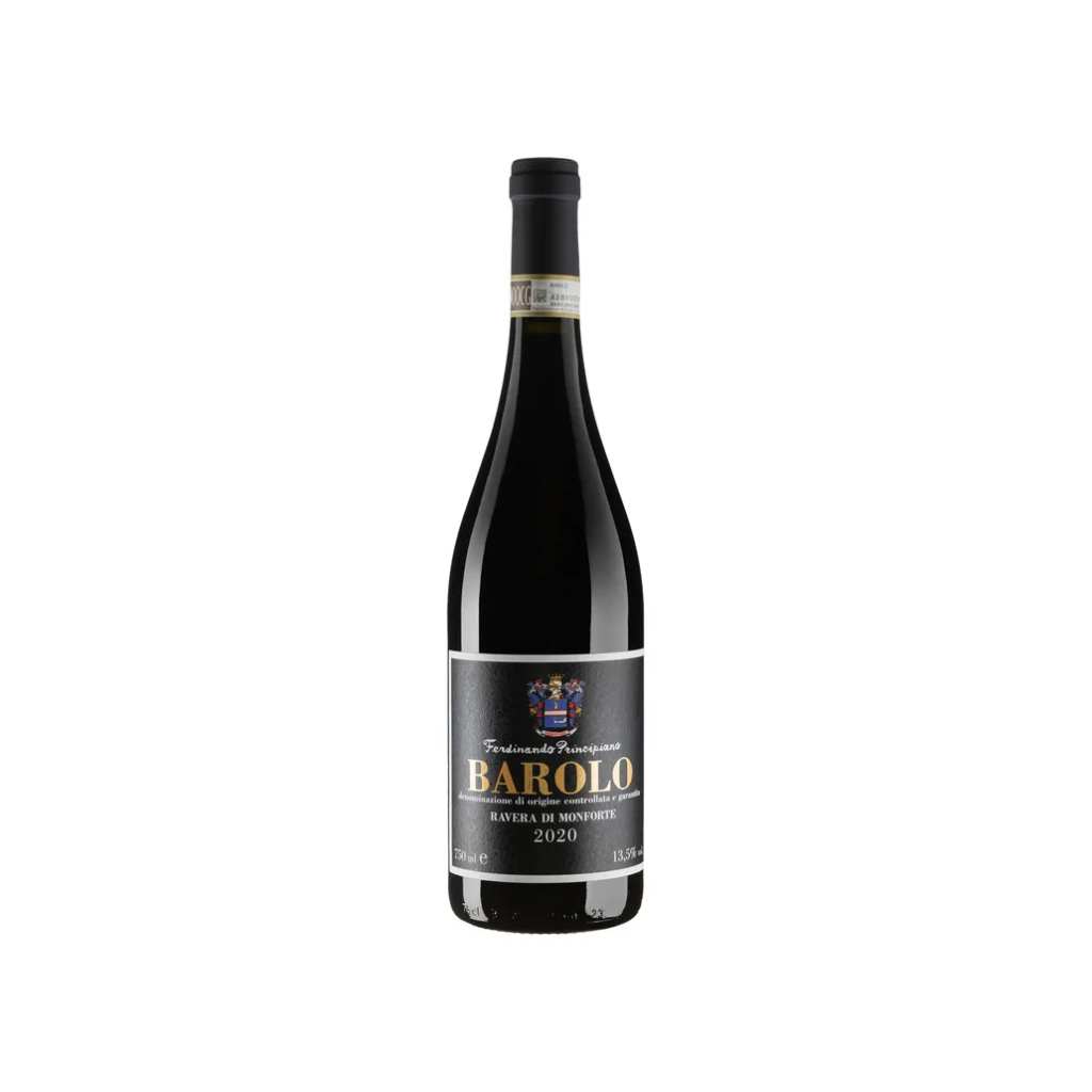 Вино Ferdinando Principiano Бароло DOCG Равера ді Монфорте 2020 / Barolo DOCG Ravera di Monforte виноградне натуральне червоне сухе 0.75л