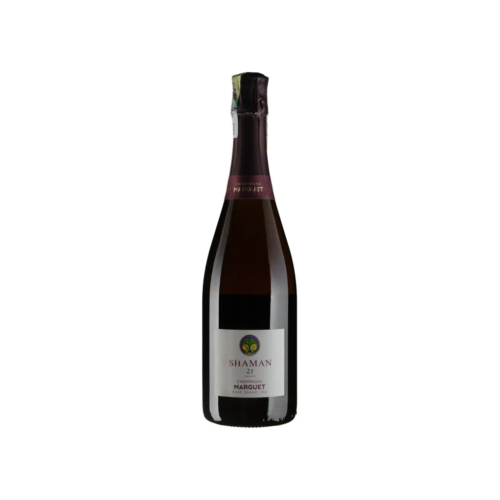 Шампанське Champagne Marguet Шаман 21 Розе Гран Крю / Shaman 21 Rose Grand Cru рожеве брют-натюр 0.75л