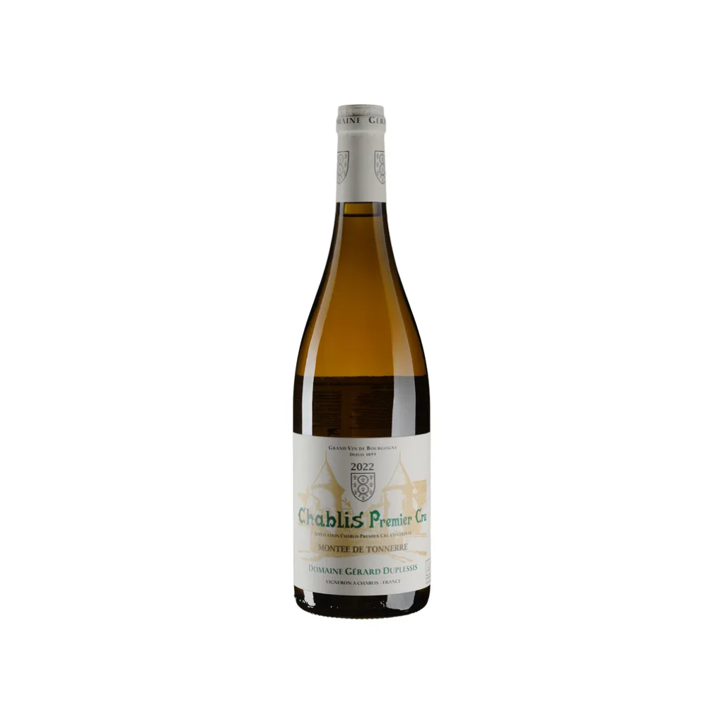 Вино Gerard Duplessis Шаблі Прем'єр Крю Мунті де Тонер 2022 / Chablis 1er Cru Montee de Tonnerre  біле сухе 0,75 л
