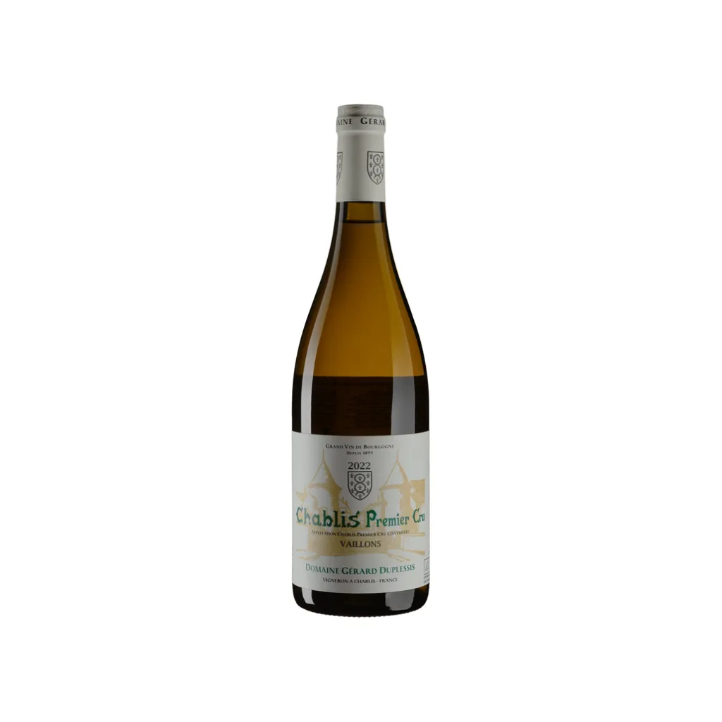 Вино Gerard Duplessis Шаблі Прем'єр Крю Вайон 2022 / Chablis 1er Cru Vaillons  біле сухе 0,75 л
