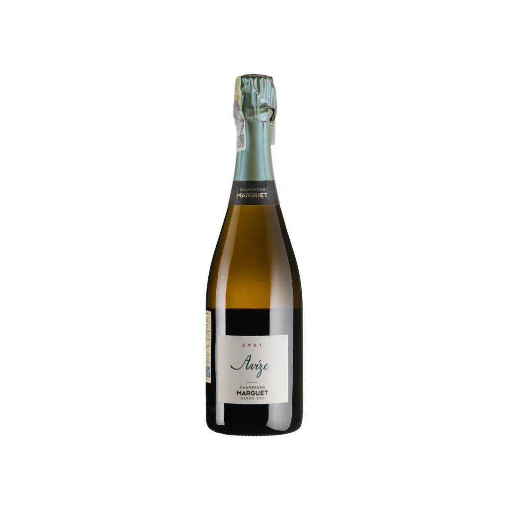 Шампанське Champagne Marguet Авізе Гран Крю Віляж 2021 / Avize Grand Cru Village біле брют-натюр 0.75л