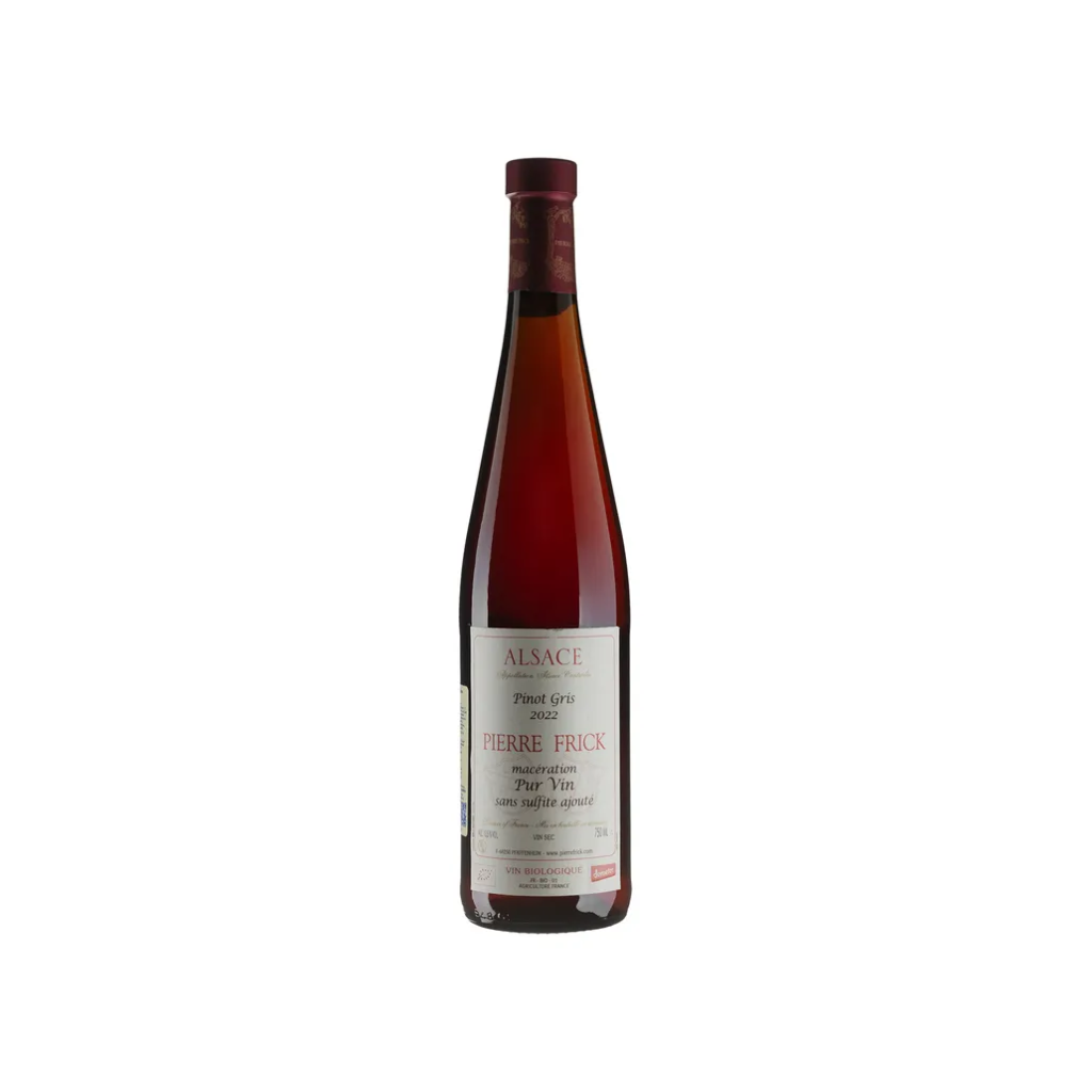 Вино Pierre Frick Піно Грі Масерасьйон Пур Він 2022 / Pinot Gris Maceration Pur Vin виноградне натуральне біле сухе 0.75л