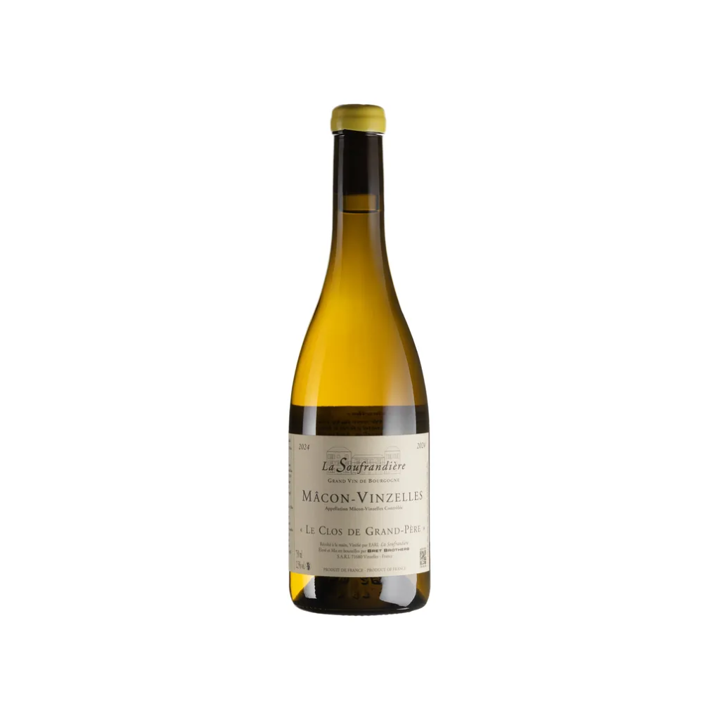 Вино La Soufrandiere Макон Ванзель Лє Кло де Гран Пере 2023 / Macon-Vinzelles Le Clos de Grand-Pere сухе біле 0,75л