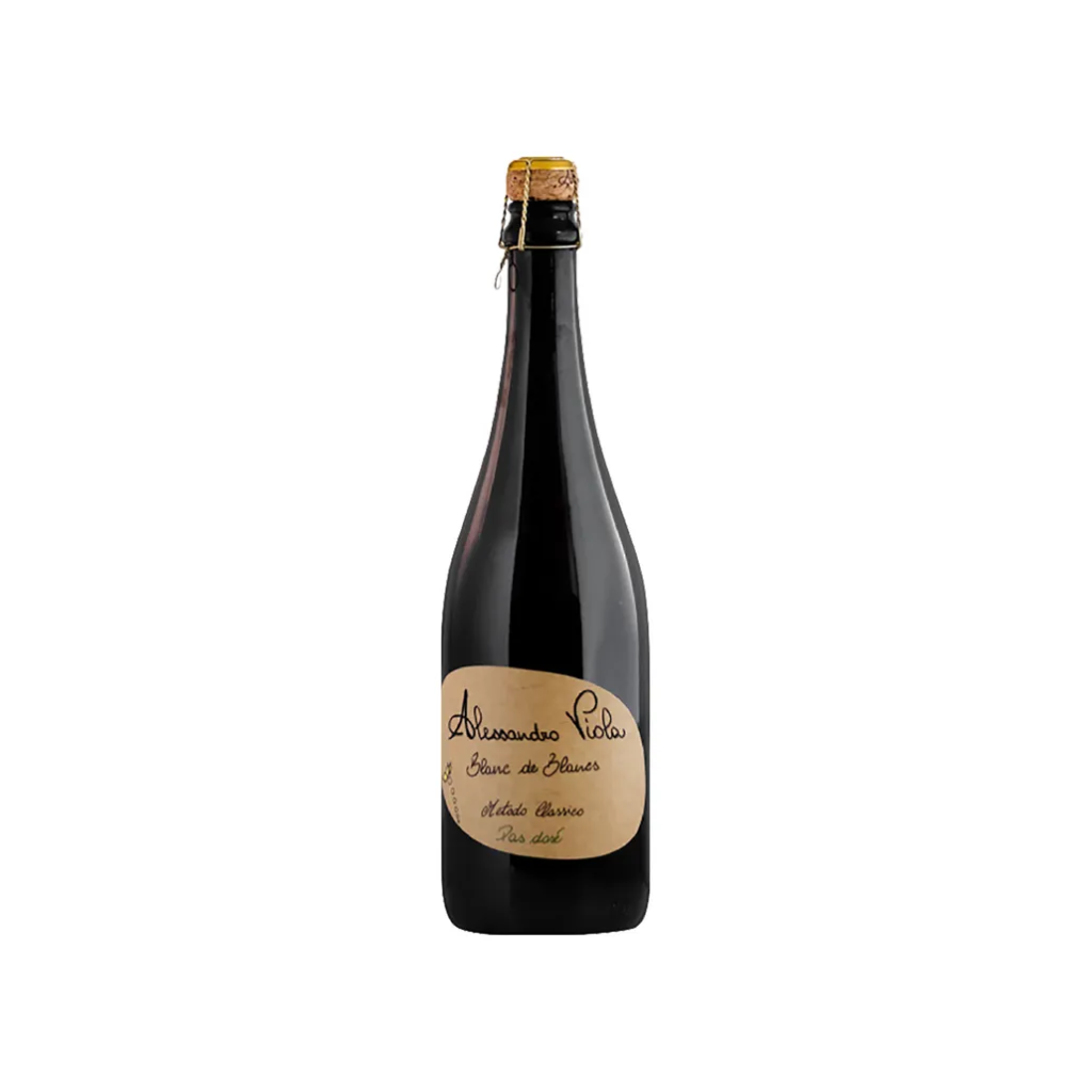 Вино Alessandro Viola Блан де Блан Методо Классіко / Blanc de Blancs Metodo Classico ігристе біле екстра-брют 0.75 л